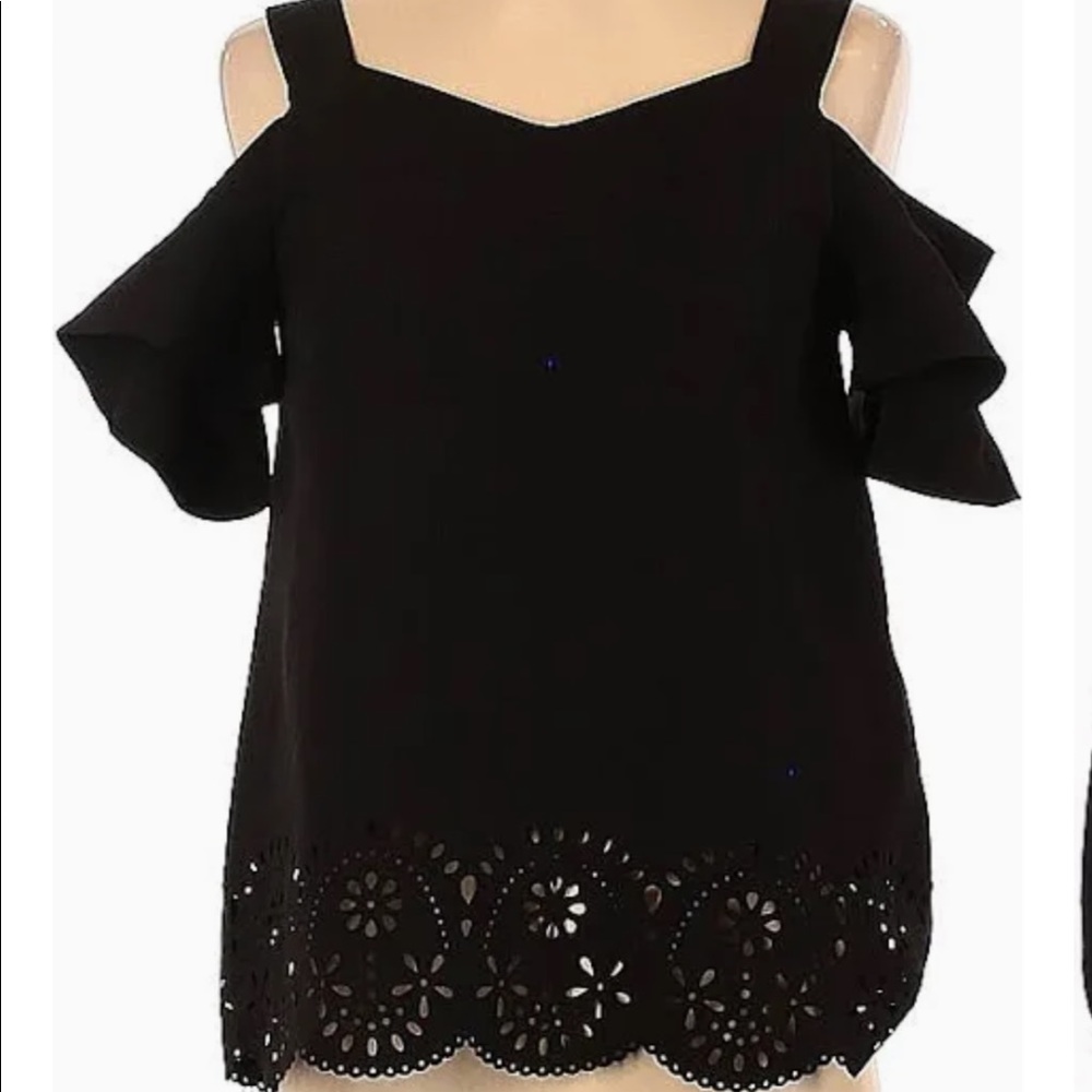 Francescas low sleeve shirt with geometric pattern